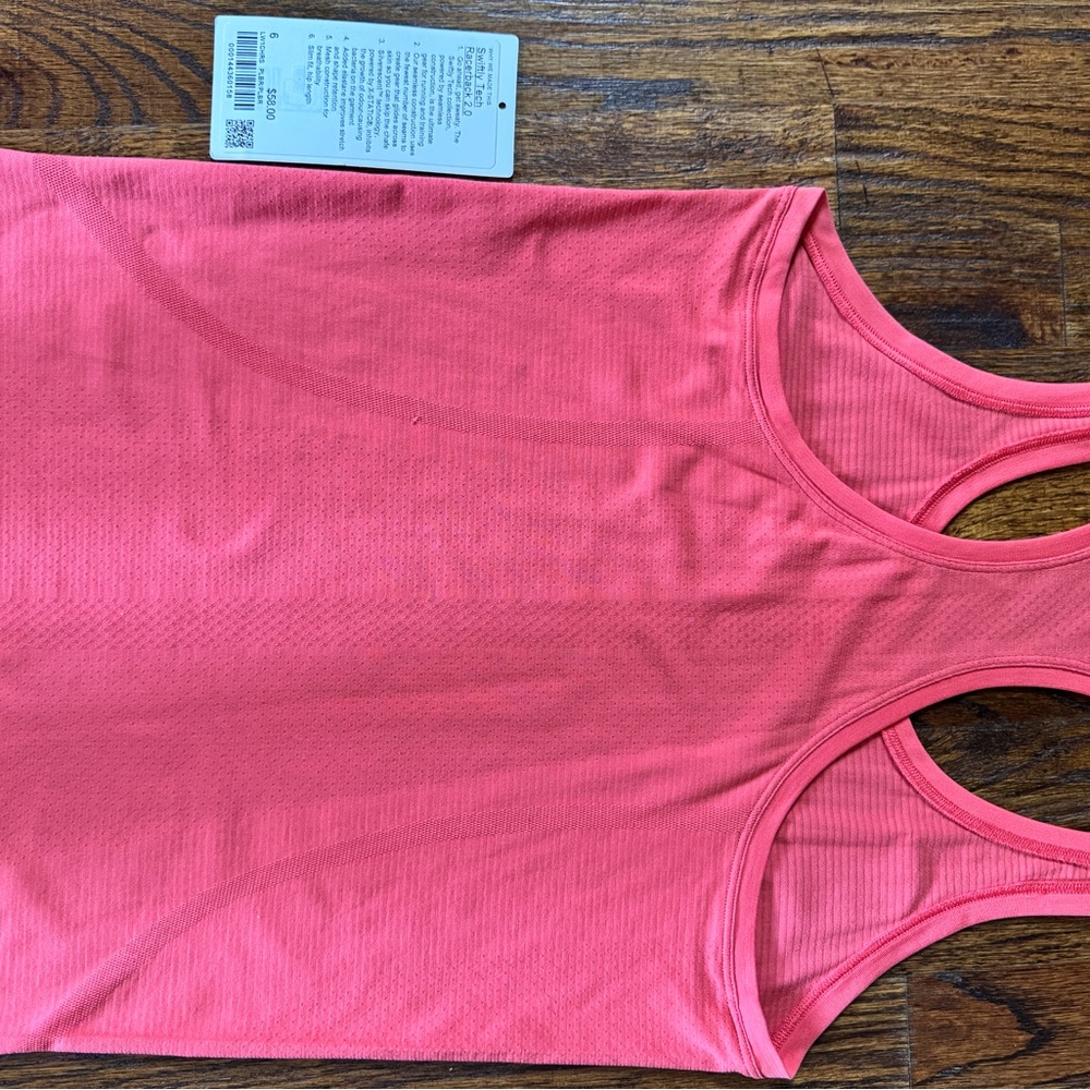 Lululemon Swiftly Tech Racerback 2.0 Pale Raspberry (PLBR) - Picture 3 of 3